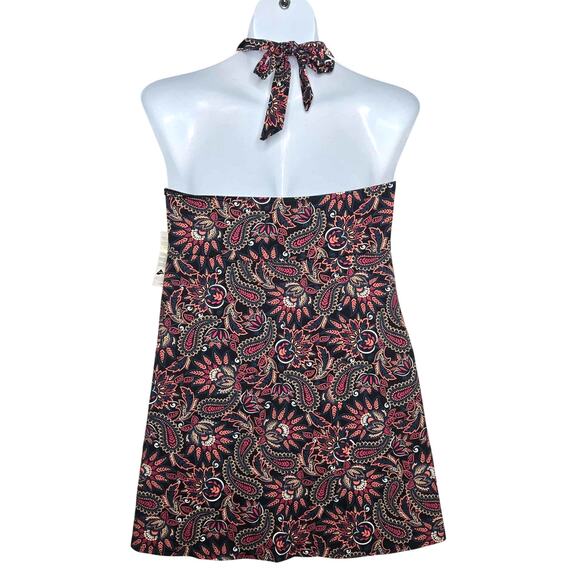 Land's End Women's Square Neck Halter Swim Dress One Piece Swimsuit Size L NWT - Picture 2 of 5